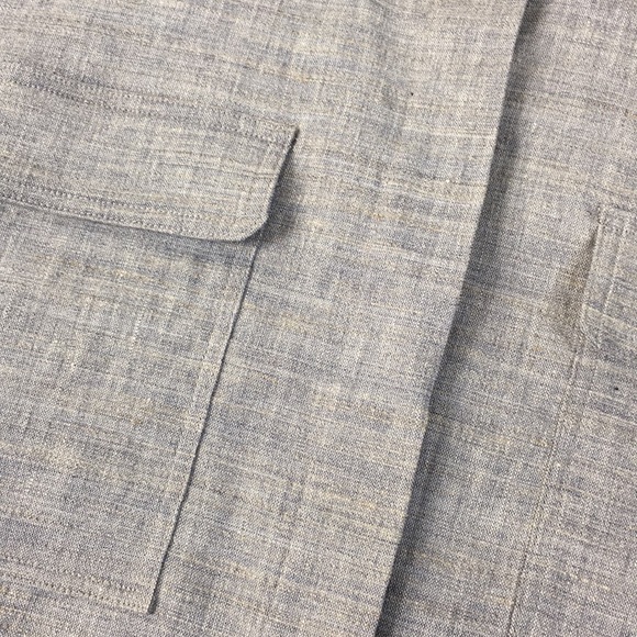 THEORY Classic Eco Sharkskin Button Down Shirt - Picture 3 of 7